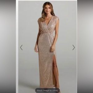 Shop Rose Gold Bridesmaid/Prom Dress